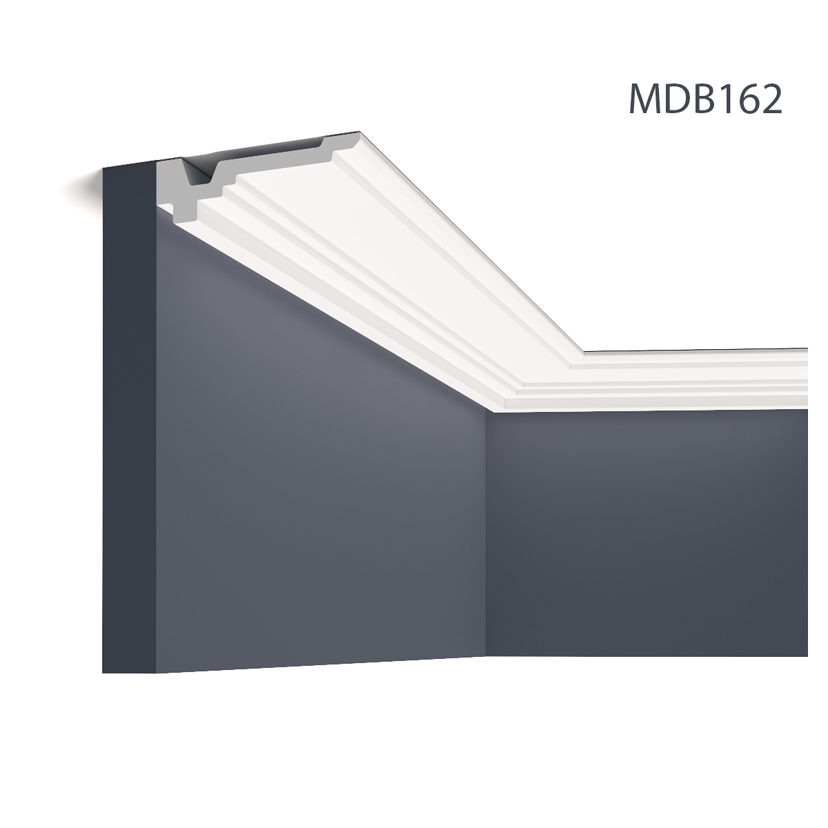 Cornisa decorativa mdb162, 200 x 3.2 x 10.5 cm, mardom decor 